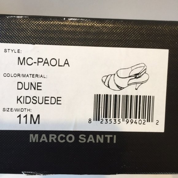 Real Suede Marco Santi Paola Sandals/Heels - Picture 7 of 7